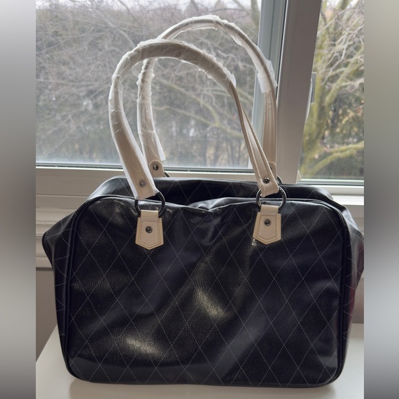 Mary Kay Black and Cream Quilted Laptop Bag - Like NEW1 - Picture 2 of 10